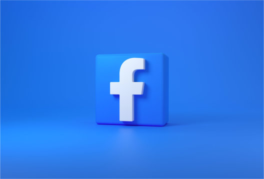 Madrid,,Spain,-,July,,2023:,Cube,With,Facebook,Logo,On